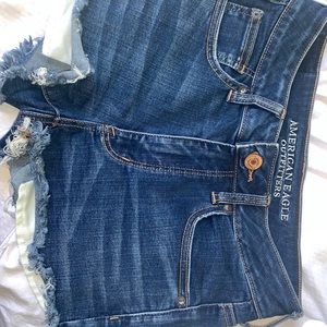 American eagle denim high waist shorts